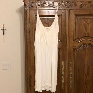 Lush, Nordstrom. Ivory, mid-thigh summer dress.